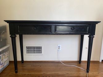 Black Console Table with 2 Drawers | Entryway, Sofa Table, Hall Table