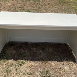 Pottery Barn White Console Table