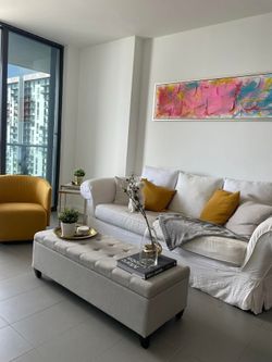 FREE Super Comfortable White Couch to Refurbish