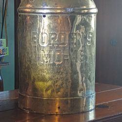 Vintage  brass milk can