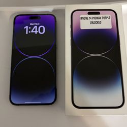 Apple IPhone 14 Pro Max Deep Purple 128 GB Unlocked For Sale 