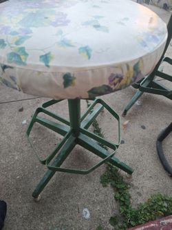 3 iron stools