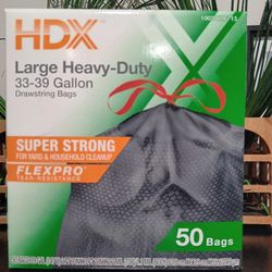 🔥NEW Heavy-Duty 33-39Gallon Trash Bags