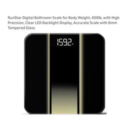 Brand new Digital Bathroom Scale for Body Weight, 400lb, with High Precision, Clear LED Backlight Display, Accurate Scale with 6mm Tempered Glass
