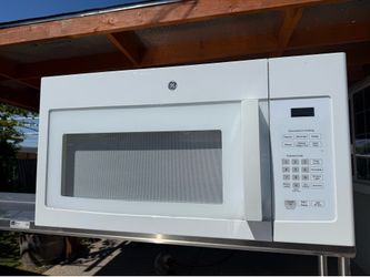GE Over-the-Range Microwave – White – Works Great