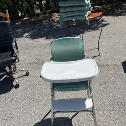 Antique high chair 1950s