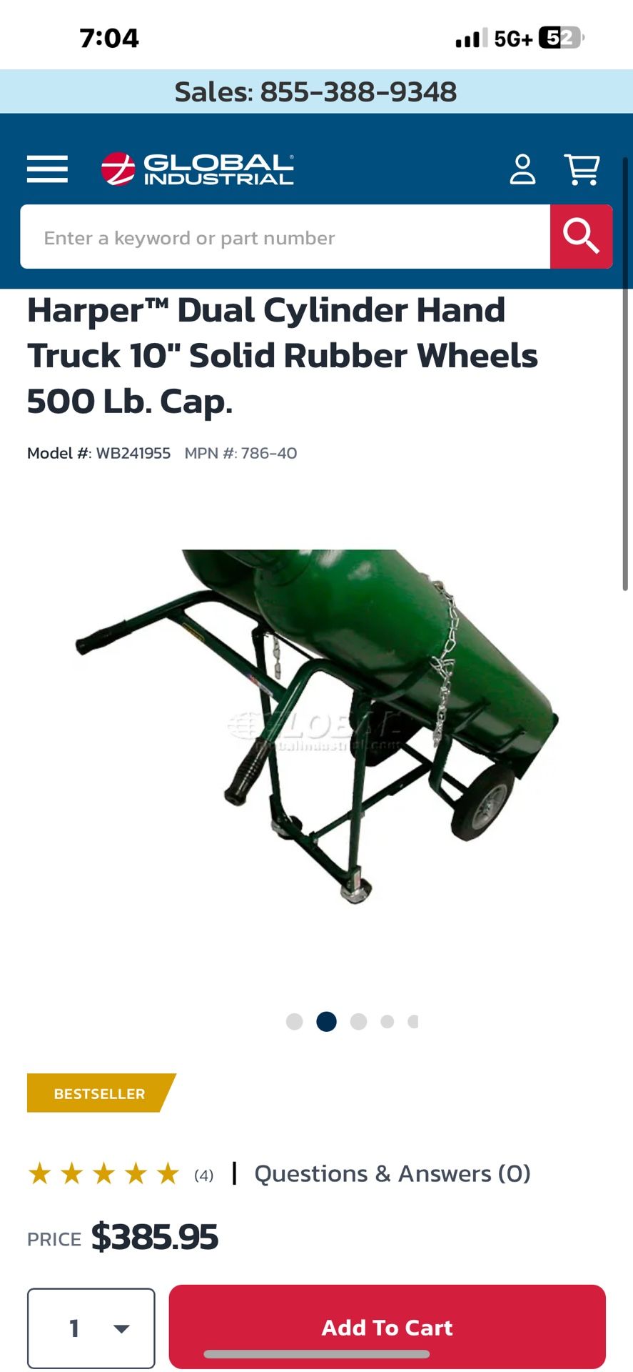 Dual Cylinder Hand  Truck 