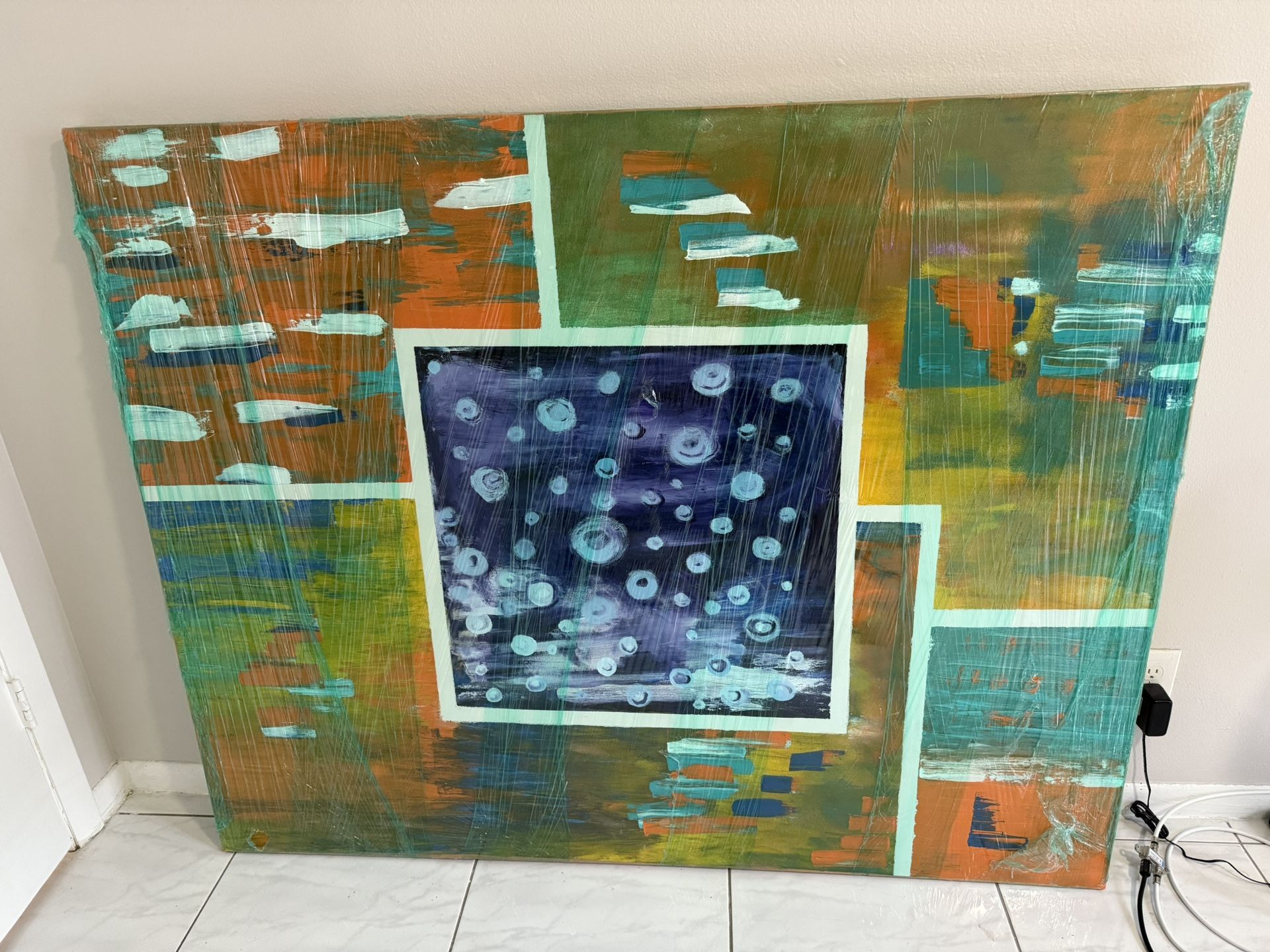 5 Foot By 4 Foot Hand Painting For Sale!