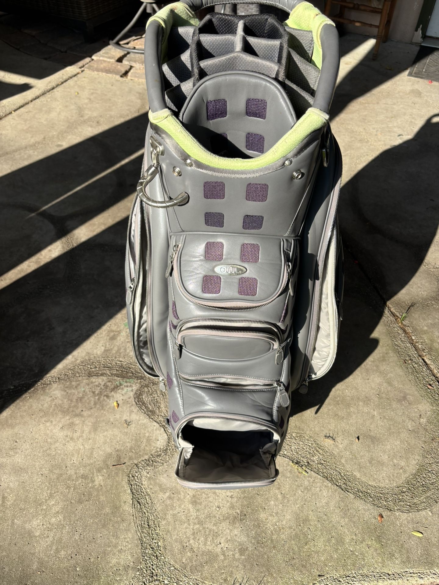 100% Leather Golf Cart Bag