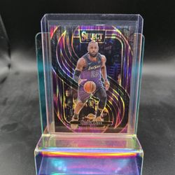Lebron James Purple Prizm Select Numbered / 249