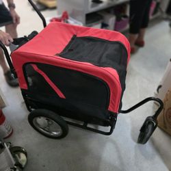 Dog Pet Bicycle Trailer/Jogging Stroller, 44 lb max, 16" W x 23" L x 19" H-PLEASE READ DESCRIPTION
