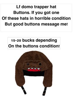 Domo trapper hat ((want the buttons!))