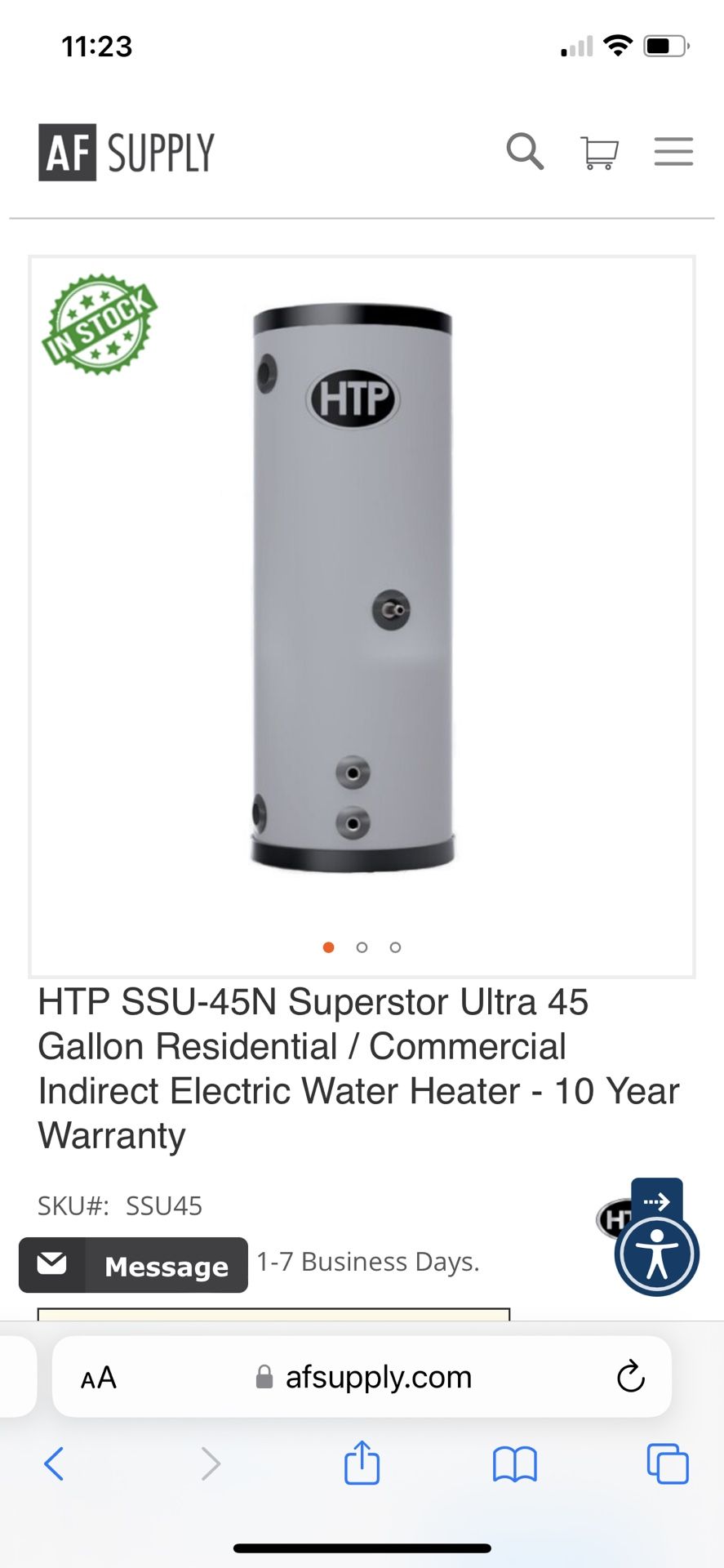 Electric Tank Water Heater for Sale in Stanton, CA - OfferUp