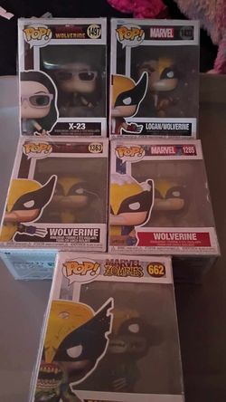5 Wolverine Funko pops