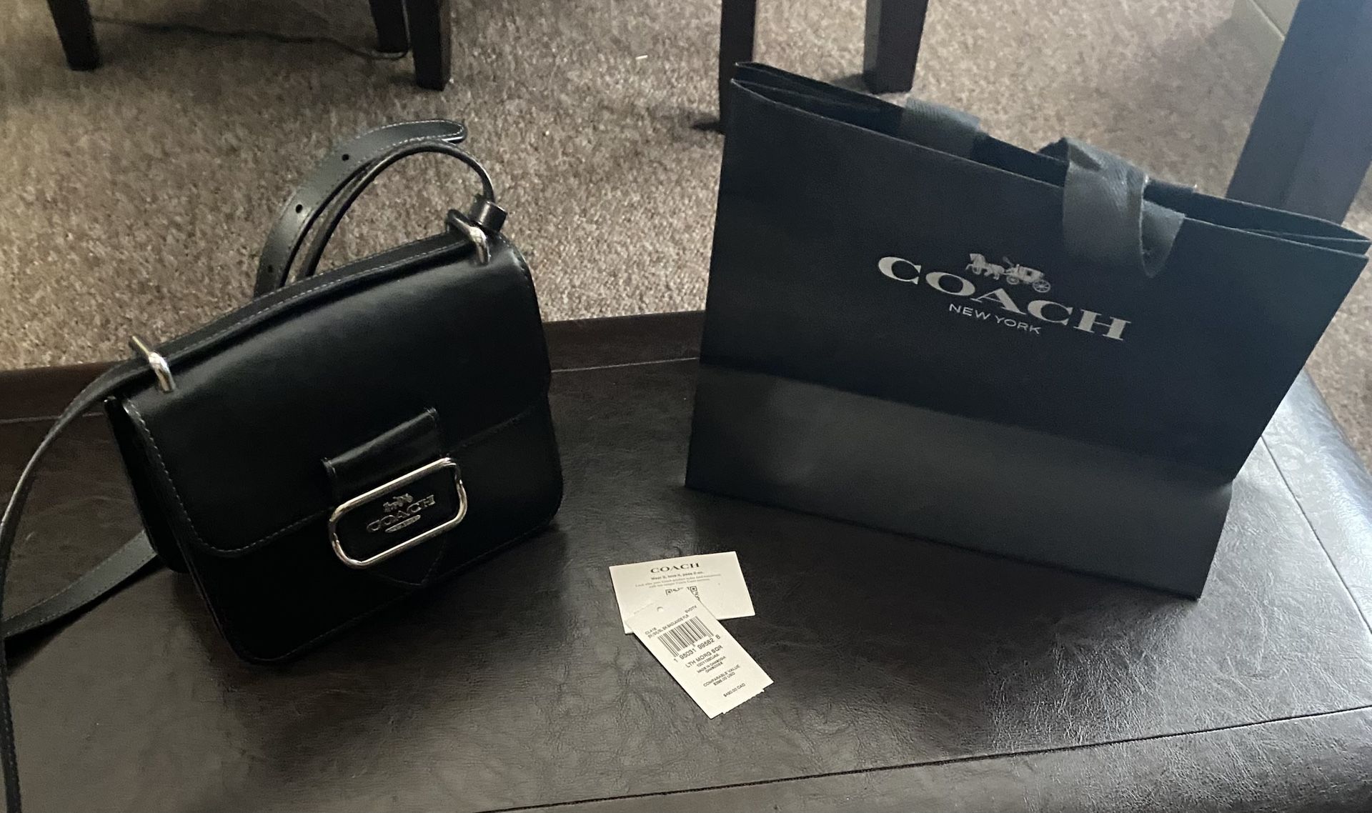 COACH Morgan Square Leather Shoulder or Crossbody Bag Like new with Tag $130 OBO East Mesa