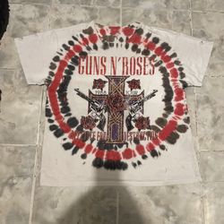 Guns N' Roses Shirt Size Medium Distressed Appetite For Destruction 1988 Tie Dye