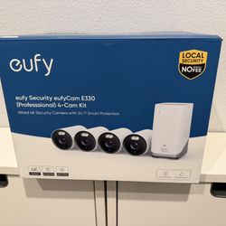 Brand New eufyCam E330 (Professional) 4-Cam Kit