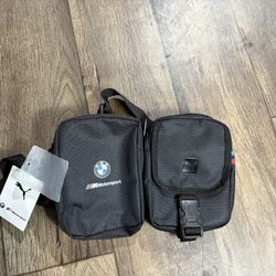 BMW M Motorsports x Puma Utility Bag Black 076900-01 OSFA NWT