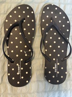 Black And White Sandals