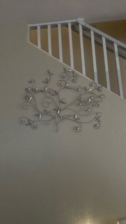 Metal Tree Wall Candle Holder Hanging Decor