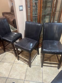 Table and six chairs