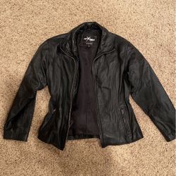Leather Jacket -wilson Ladies Size Large