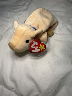 🌟 RARE 1999 Ty Beanie Baby “Knuckles” Pig – MWMT, Retired, Vintage Plush Collectible 🐷 