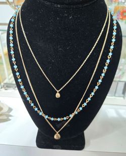Park Lane Gold Tone 3 in 1 Necklace. 16-22". PLEASE READ DESCRIPTION