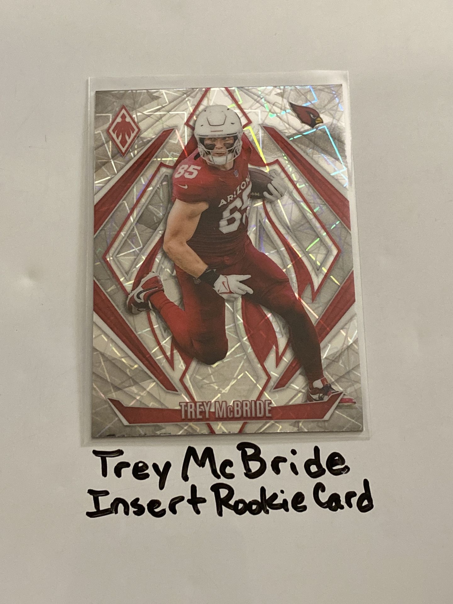 Trey McBride Arizona Cardinals TE Phoenix Short Print Insert Rookie Card.