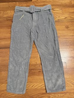 Brand New ASOS Denim Green Corduroy Button Fly Pants - Size 30 x 32