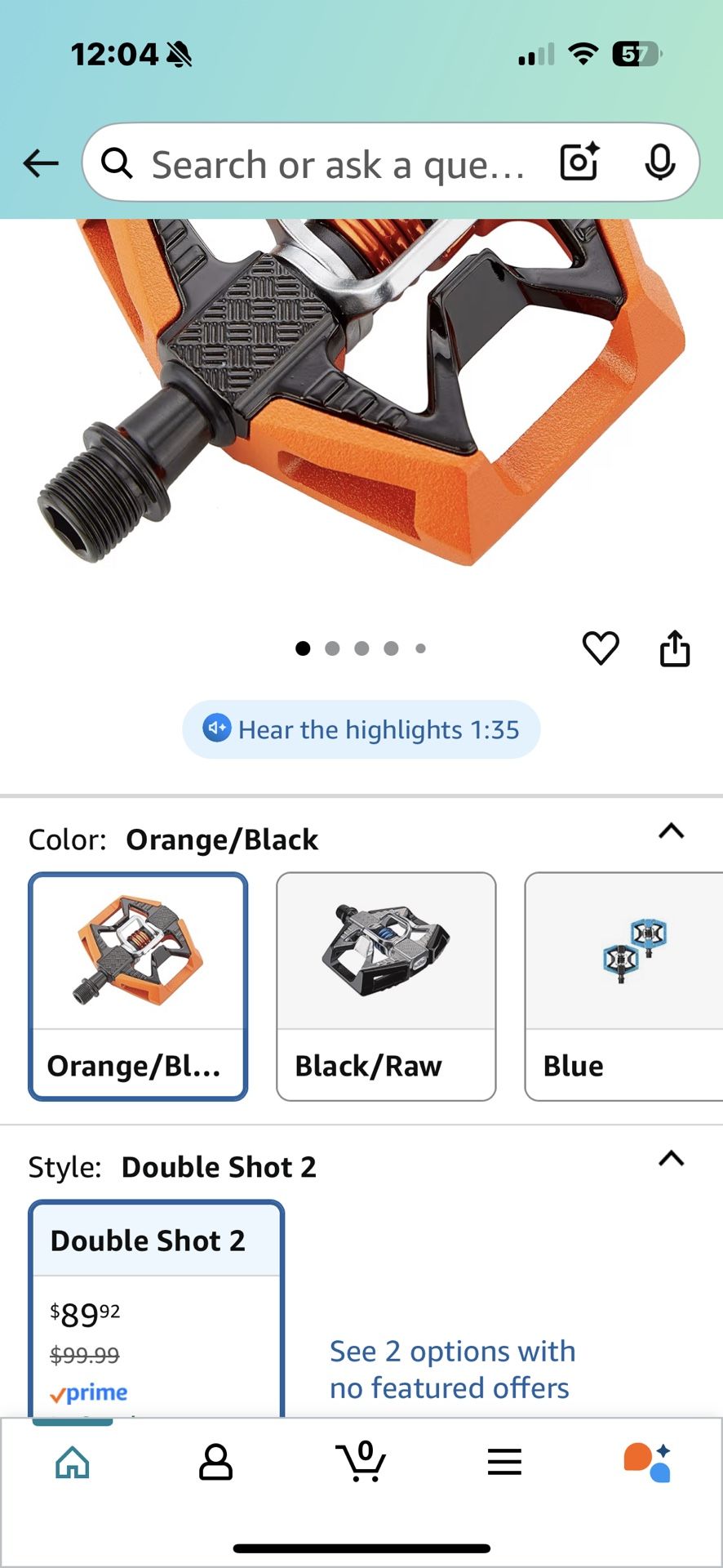 Crank Brothers Double Shot Pedals Clip In