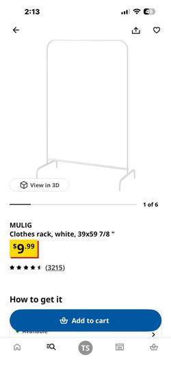 IKEA Clothes Rack (x4) White