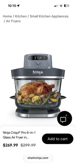Brand new Ninja Crispi® Pro 6-in-1 Glass Air Fryer in Cyberspace