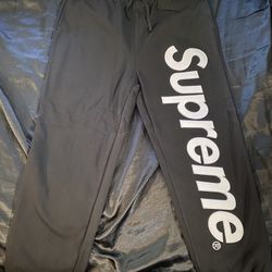 Black Supreme Sweatpants 