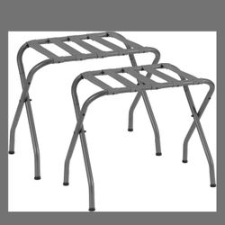 Two Folding Luggage Racks