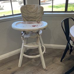 Vintage Graco Wooden Highchair 