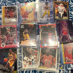 Kobe Bryant, Michael Jordan and Tom Brady cards