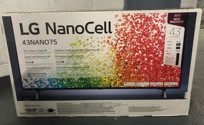 Brand New LG - 43" Class NanoCell 75 Series LED 4K UHD Smart webOS TV 
