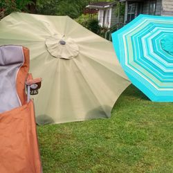 Outdoor Umbrellas And Chairs
