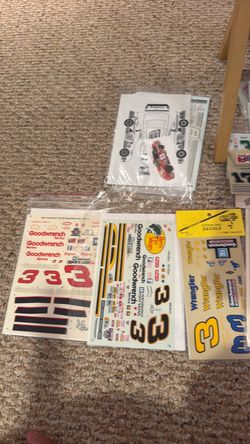 Model cars and trucks decals