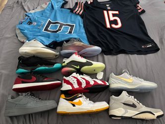 Jordan 40 size 12 basketball shoe lot banned 1 low og ja christmas pippen kobe air force nfl jersey xl
