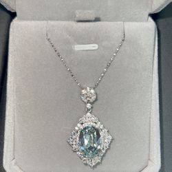 Ultra-luxury pigeon egg pendant, necklace, 925 sterling silver chain, Huazi, Shijia, customized necklace