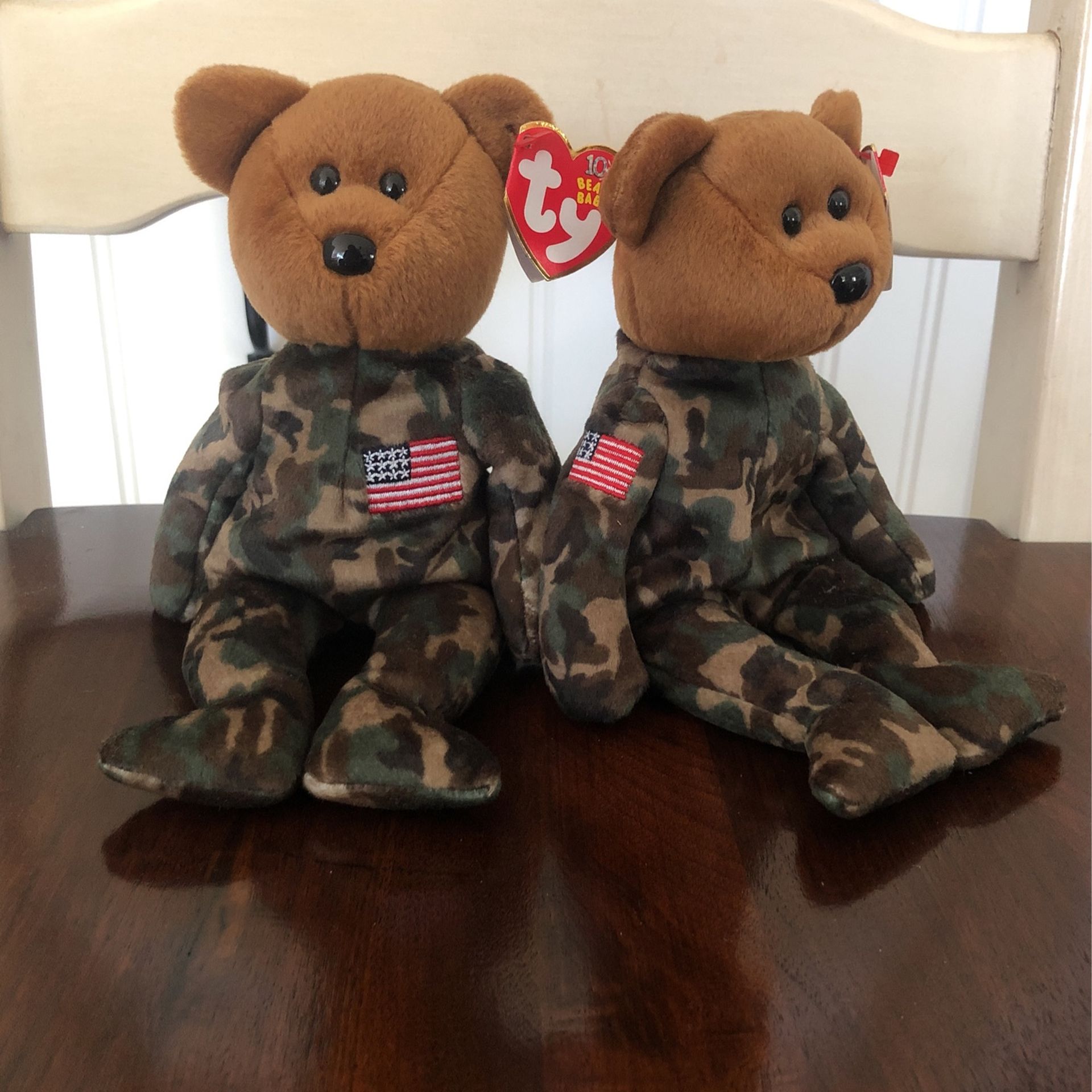 TY Original Military Hero Bears Beanie Babies