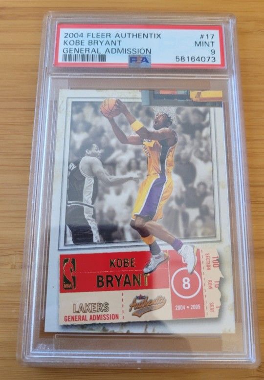 Pop5 #2/100 PSA 9 Kobe Bryant 2004-05 Fleer Authentix General Admission Skybox