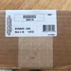 Gas burner assembly for dryer