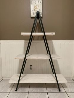 3-Tier A-Frame Ladder Shelf