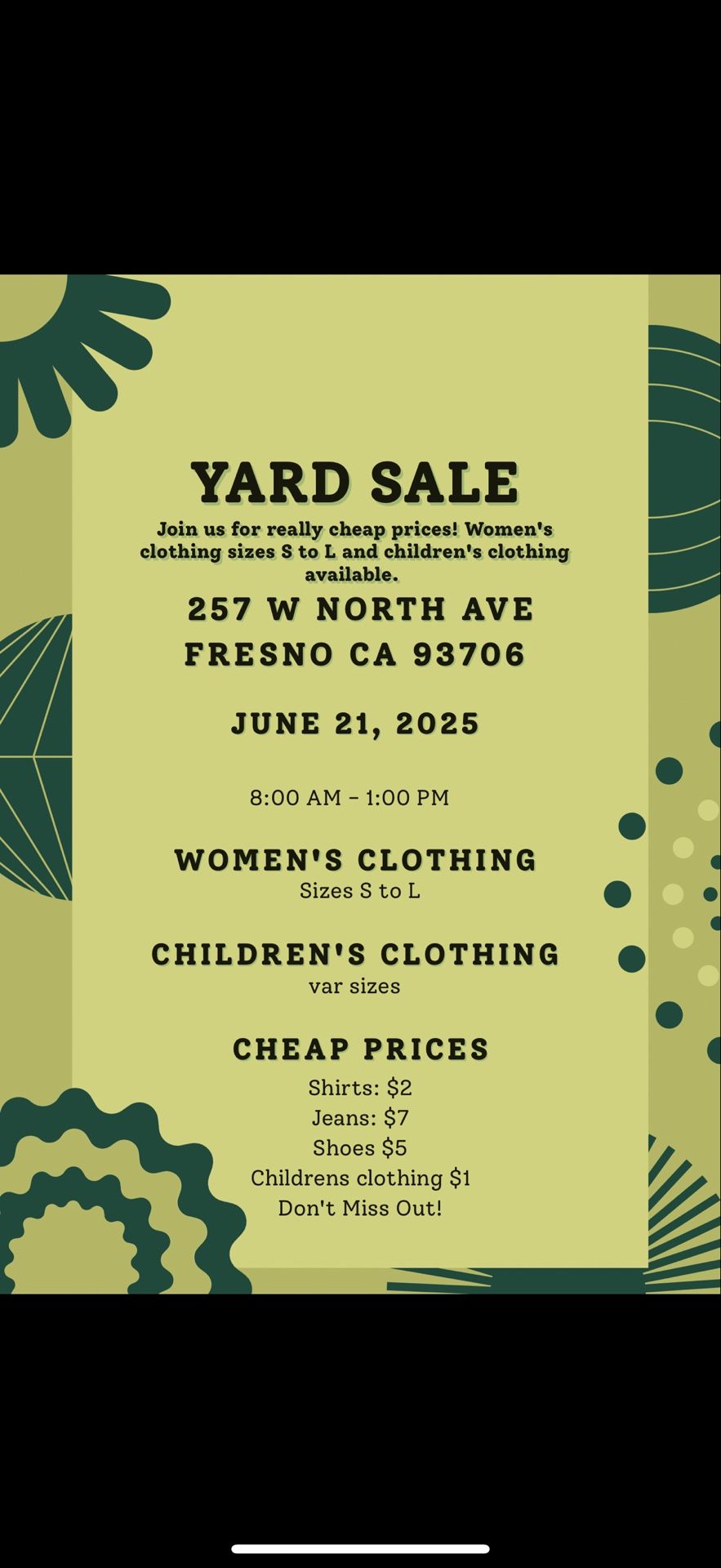 Yard Sale