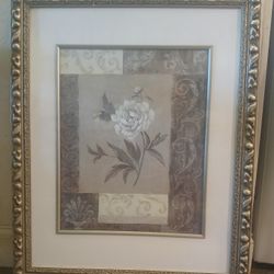 Exact Cash Pay & Pickup is at Address Written. Never Used Used Vintage Floral Rose Frame--Measurements Included 