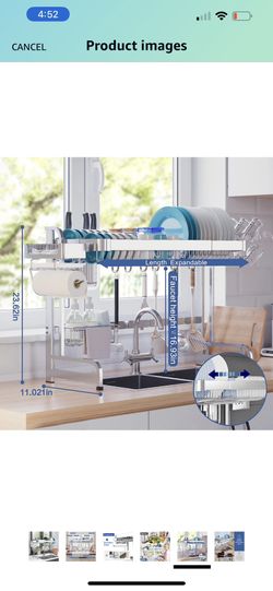 Over The Sink Drying Dishrack