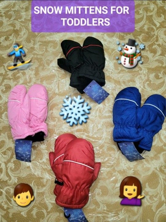 βοΈπ² SNOW MITTENS FOR TODDLERS βοΈπ